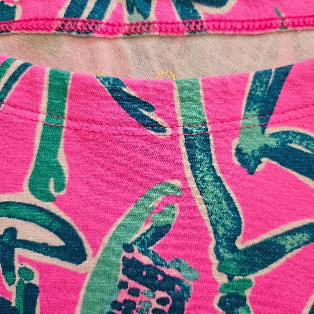 GIRL'S LILLY PULITZER  MINI SOPHIE DRESS MANDEVILLA PINK LUCKY ELEPHANT PRINT - Picture 7 of 10